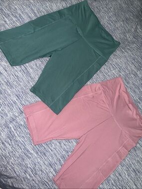 High-Waist Biker Shorts Duo